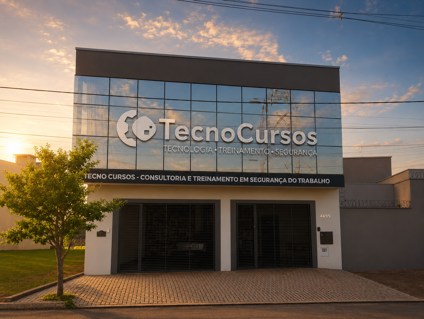 Fachada da sede da TecnoCursos